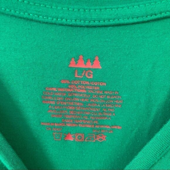 Ugly Funny Green Christmas Short Sleeve Tshirt Team Santa‎ - Picture 3 of 4